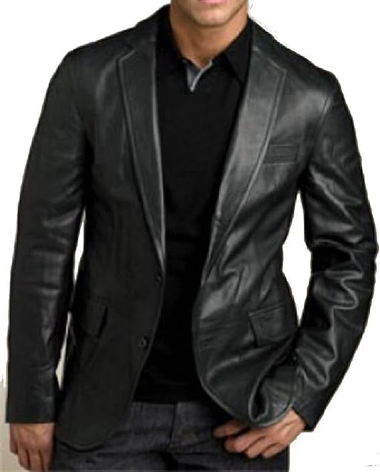 Men Black Blazer Coat Formal 