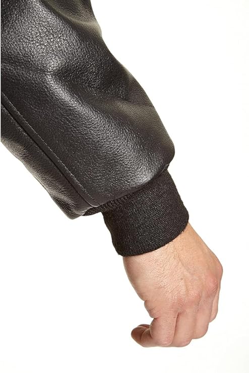 Men's Black Leather Jacket - Real Cowhide Leather Jacket For Men-Leather Planet