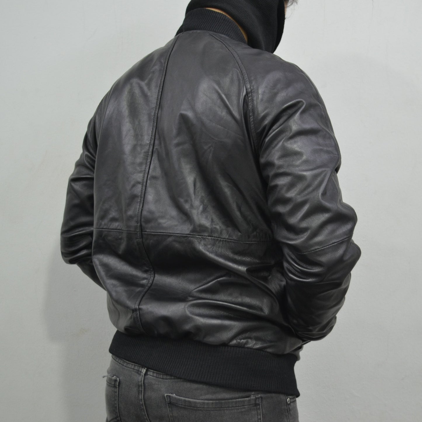 Men's Bomber Leather Jacket - Original Leather Baseball Spring Leather Jacket-Leather Planet